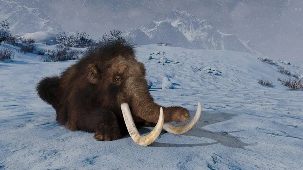 Rendering Mammoth — Stock Photo, Image