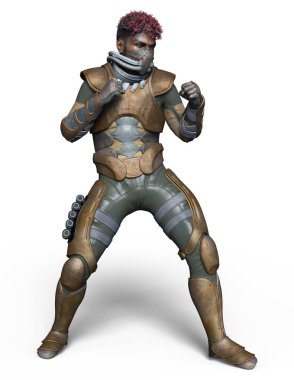 bir süper kahraman 3d cg render.