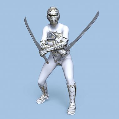 3d cg işleme süper bir kadın.