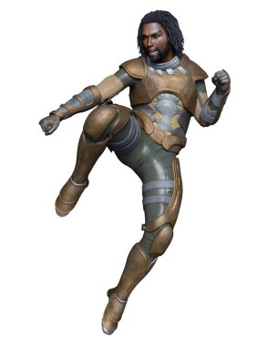 bir süper kahraman 3d cg render.