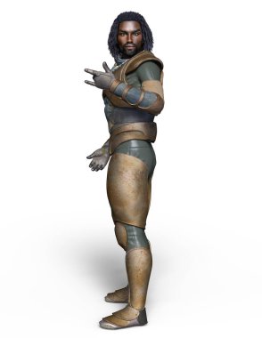 bir süper kahraman 3d cg render.