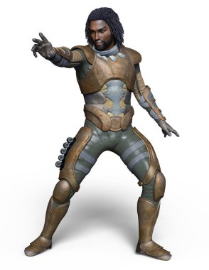 bir süper kahraman 3d cg render.