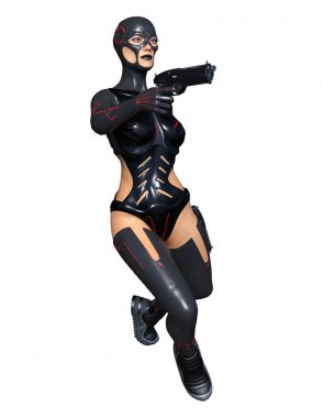 3d cg işleme süper bir kadın.