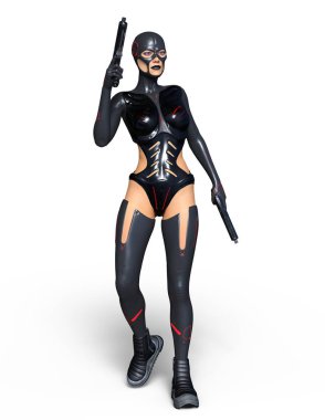 3d cg işleme süper bir kadın.