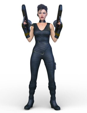 Kadın savaşçı / 3d Cg render bir kadın savaşçı.