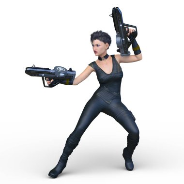 Kadın savaşçı / 3d Cg render bir kadın savaşçı.