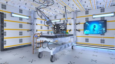 Ameliyathane / 3d Cg render ameliyathane.