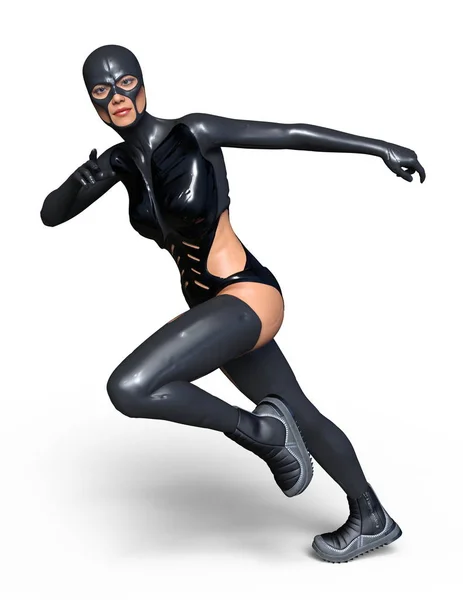 Super Mujer Representación Una Super Mujer — Foto de Stock