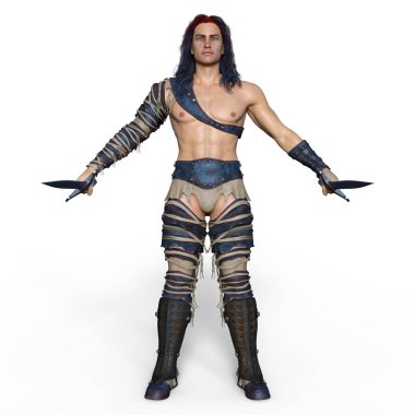 Fencer / bir eskrimci 3d Cg render.