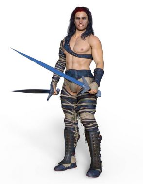 Fencer / bir eskrimci 3d Cg render.