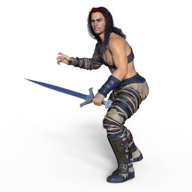 Fencer / bir eskrimci 3d Cg render.