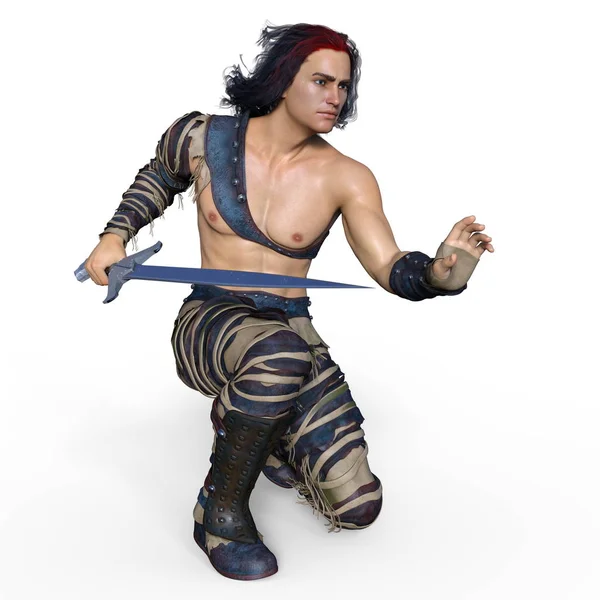 Fencer / bir eskrimci 3d Cg render.