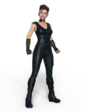 Kadın savaşçı / 3d Cg render bir kadın savaşçı.