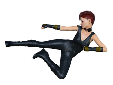 Kadın savaşçı / 3d Cg render bir kadın savaşçı.