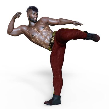 Savaşçı / 3d Cg işleme bir savaşçı.