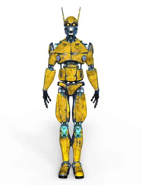 ロボット ロボットの のレンダリング — ストック写真