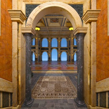Grand hall / 3d Cg işleme grand salon.