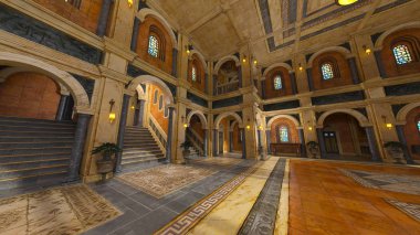 Grand hall / 3d Cg işleme grand salon.
