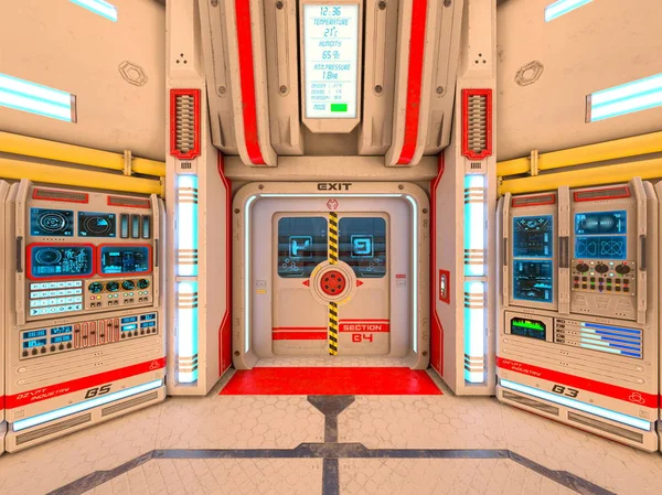 Vesmírná Stanice Ztvárnění Kosmické Stanice — Stock fotografie
