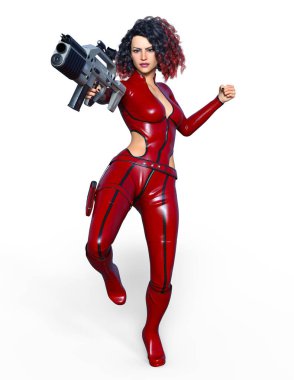 Kadın savaşçı / 3d Cg render bir kadın savaşçı.