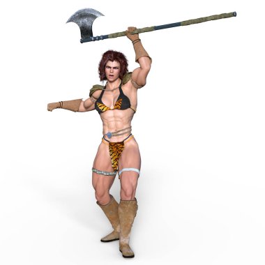 Kadın savaşçı / 3d Cg render bir kadın savaşçı.