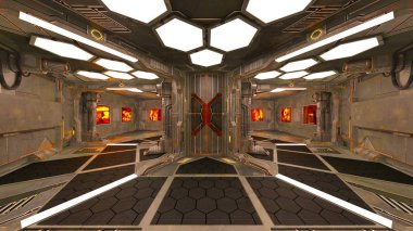 Uzay İstasyonu/3d Cg işleme uzay istasyonu.