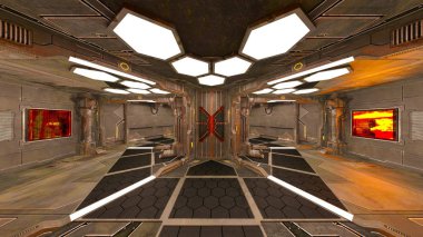 Uzay İstasyonu/3d Cg işleme uzay istasyonu.