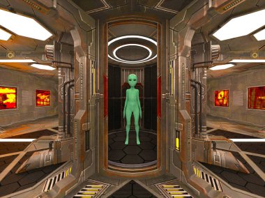 Uzay İstasyonu / 3d Cg işleme uzay istasyonu.