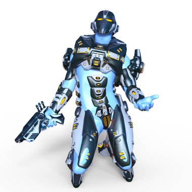 Robot / 3d Cg işleme bir robot.
