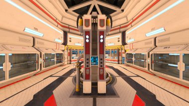 Uzay İstasyonu / 3d Cg işleme uzay istasyonu.