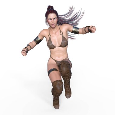 Kadın savaşçı / 3d Cg render bir kadın savaşçı.