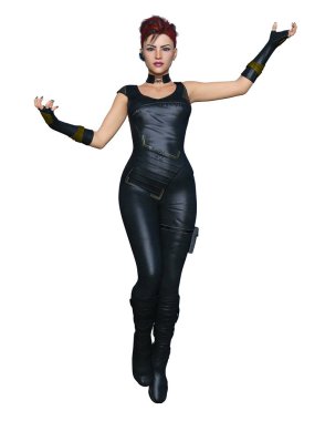 Kadın savaşçı / 3d Cg render bir kadın savaşçı.