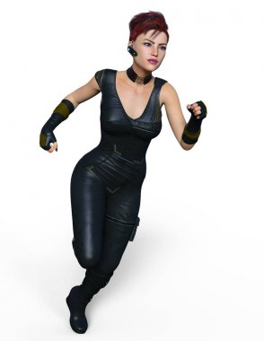 Kadın savaşçı / 3d Cg render bir kadın savaşçı.