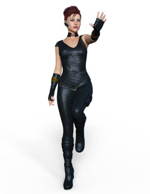 Kadın savaşçı / 3d Cg render bir kadın savaşçı.