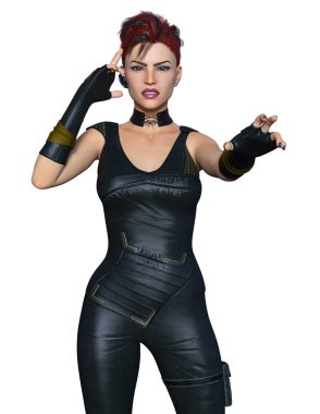 Kadın savaşçı / 3d Cg render bir kadın savaşçı.