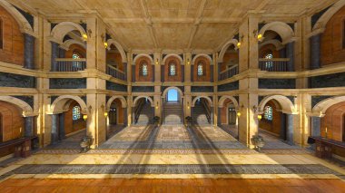 Grand hall / 3d Cg işleme grand salon.