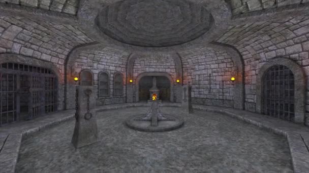 Forteresse souterraine / 3D rendu CG de la forteresse souterraine .