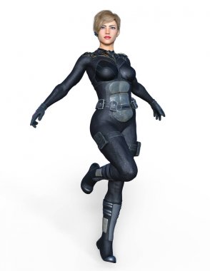 Kadın savaşçı / 3d Cg render bir kadın savaşçı.