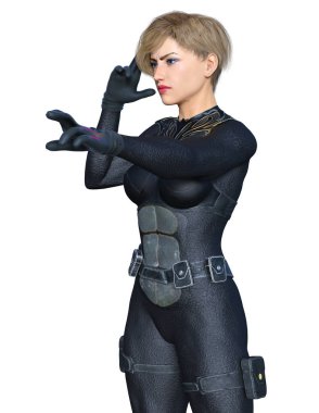 Kadın savaşçı / 3d Cg render bir kadın savaşçı.