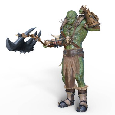 Canavar savaşçı/3d Cg işleme bir canavar savaşçı.