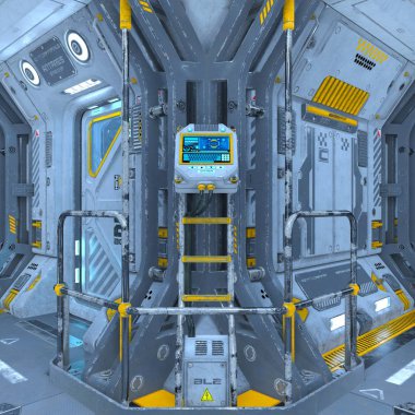 Uzay İstasyonu / 3d Cg işleme uzay istasyonu.