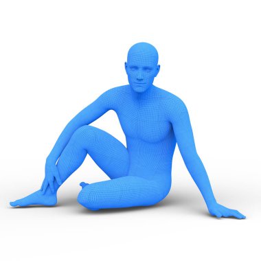 Erkek vücut / 3d Cg işleme bir erkek vücudunun.