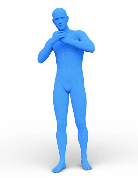 Male Body Rendering Male Body — Stock Photo, Image