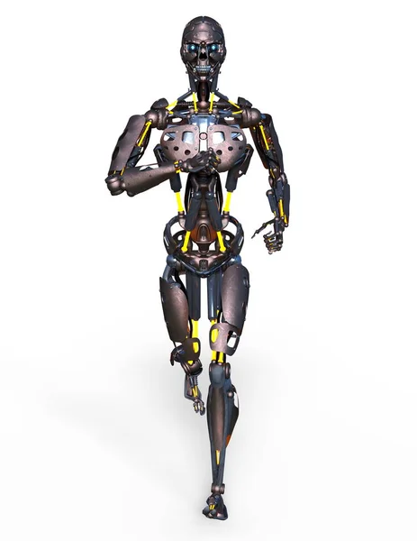 Robot Ztvárnění Robota — Stock fotografie