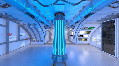 Uzay İstasyonu / 3d Cg işleme uzay istasyonu.