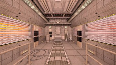 Uzay İstasyonu / 3d Cg işleme uzay istasyonu.