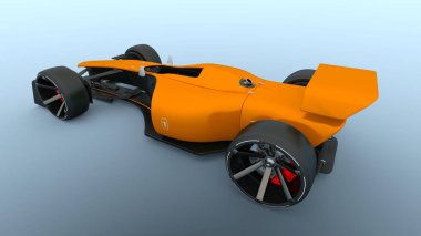 Yarış araba / yarış araba 3d Cg render.