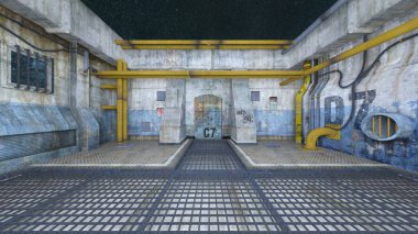 Uzay İstasyonu / 3d Cg işleme uzay istasyonu.