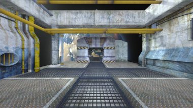 3d cg işleme uzay istasyonu. Bu görüntü bir şekilde döşenmiş tarafından Nasa unsurları