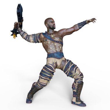 Savaşçı / 3d Cg işleme bir savaşçı.